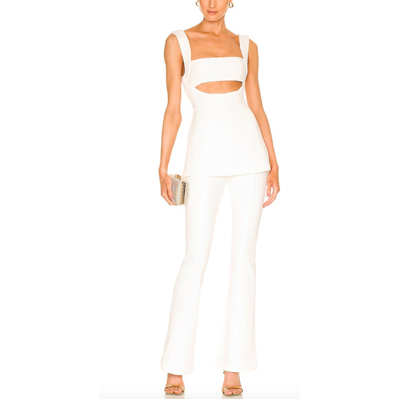 MISHA COLLECTION White Jumpsuit - Picture 1 of 10